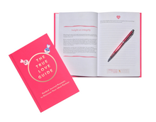 The True Love Guide is a guided journal that helps you discover your ideal partner; including 100+ journal questions, insights, infographics, & more. More romance, less heartbreak; more happy marriages, less stressful divorces.