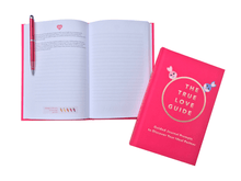 The True Love Guide is a guided journal that helps you discover your ideal partner; including 100+ journal questions, insights, infographics, & more. More romance, less heartbreak; more happy marriages, less stressful divorces.